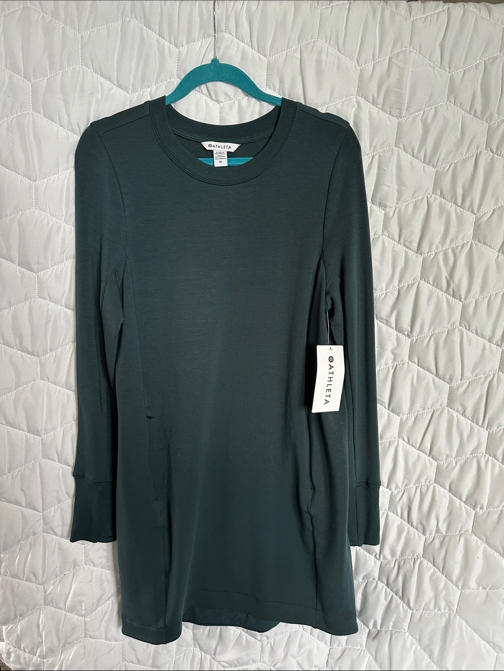 Athleta Women's Coaster Luxe Dress in Pine
